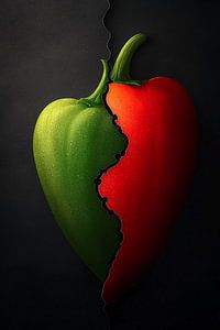 Eine Harmonie der Farben und Aromen | Genießen Sie rote und grüne Paprika