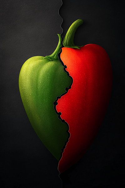 Een Harmonie van Kleuren en Smaken | Geniet van Rode en Groene Paprika’s van Karina Brouwer