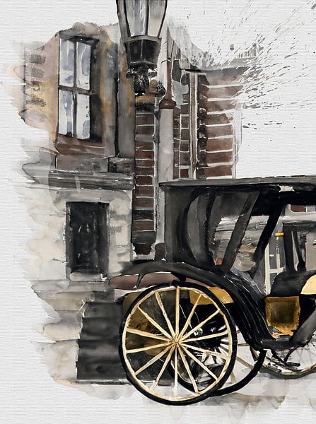 Reisebus (Amsterdam) von Johan Zuijdam Digi Art