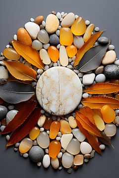 Herbstliches Marmorkunstwerk von ByNoukk