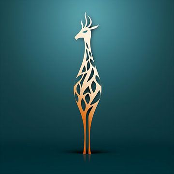 Image vectorielle Girafe sur PixelPrestige