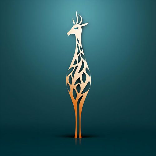 Vectorafbeelding Giraf