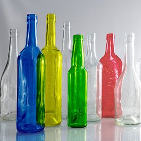 Coloured glass by Christiane Calmbacher