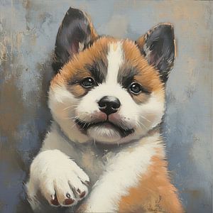 American Akita Welpe