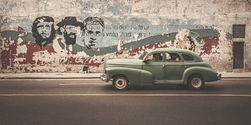 muur Che Guevara Fidel Castro chevrolet Havana Cuba van Emily Van Den Broucke