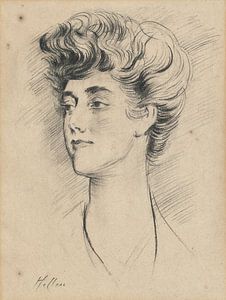 Paul César Helleu - Porträt von Constance Herbert, zweite Marquiseurin von Ripon