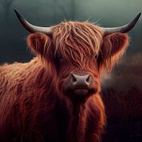 Schotse hooglander portret