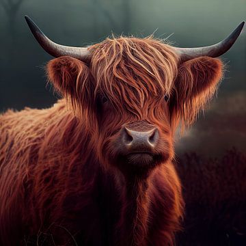 Schotse hooglander portret van Harvey Hicks
