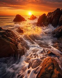 Sonnenuntergang am Meer