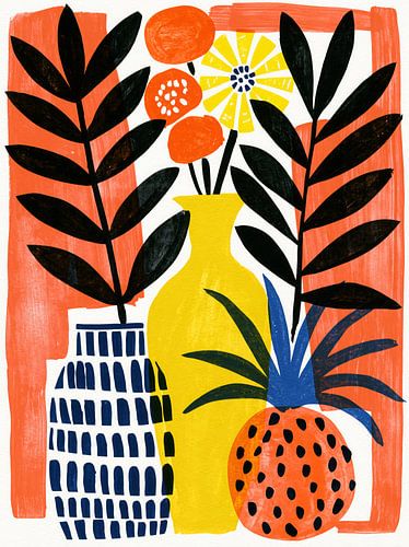 Bloemen en ananas | Luchtigheid en precisie