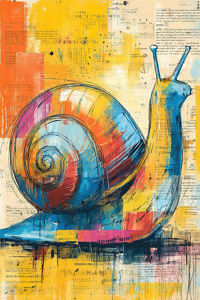 Snail with spiral shape by Abstract Painting