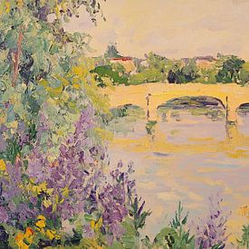 Impressionist Monet inspires pastel landscape by Niklas Maximilian
