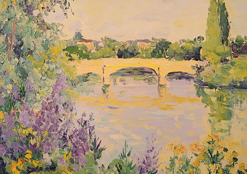 Impressionist Monet inspireert pastellandschap