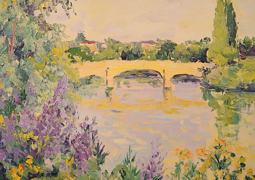 Impressionist Monet inspires pastel landscape by Niklas Maximilian