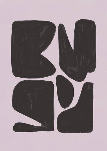 Formes abstraites #1 | Lilas Noir