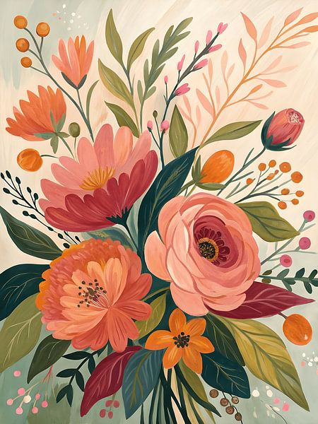 Vibrant Bloom by Artistic