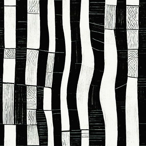 Art deco black and white pattern #I