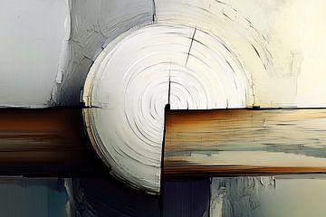 Abstract hout van Ton Kuijpers