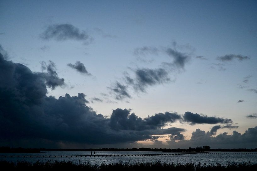 Sonnenuntergang über dem Dane-See in Rögwold von Jurjen Melinga