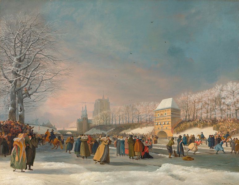 Women's ice skating competition on the City Canal in Leeuwarden by Rebel Ontwerp