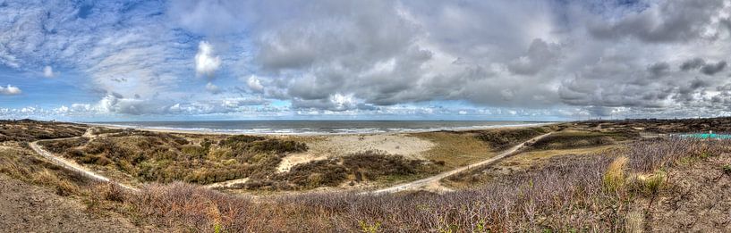 Panorama of the Dutch coast by Jan Kranendonk