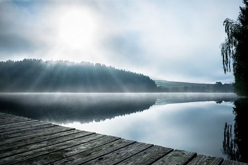 Lake in the fog