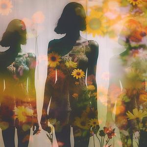 Dreifache Frau