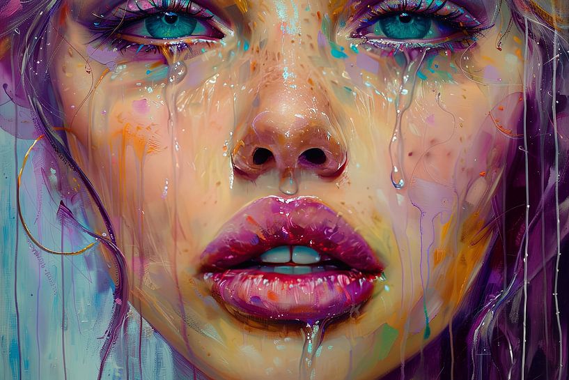 picturesque surrealist portrait by Egon Zitter