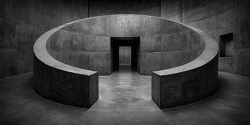 The incomplete circle by Klaus Tesching - Art-AI