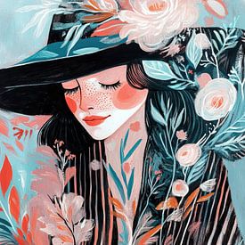 Femme fleurs sur Zen et Plus