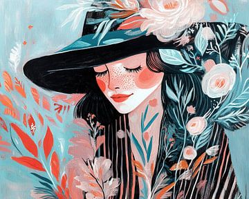 Femme fleurs sur Zen et Plus