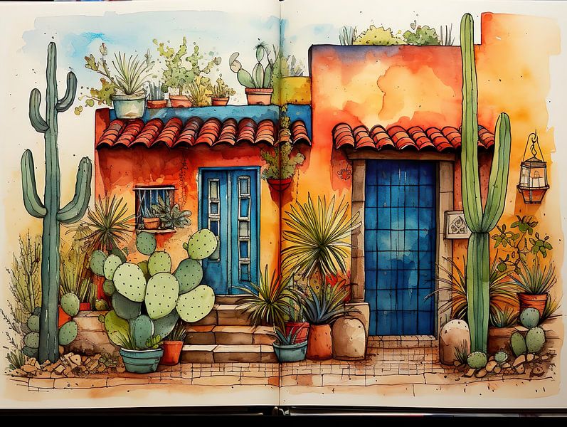 Mexico Sketch van PixelPrestige