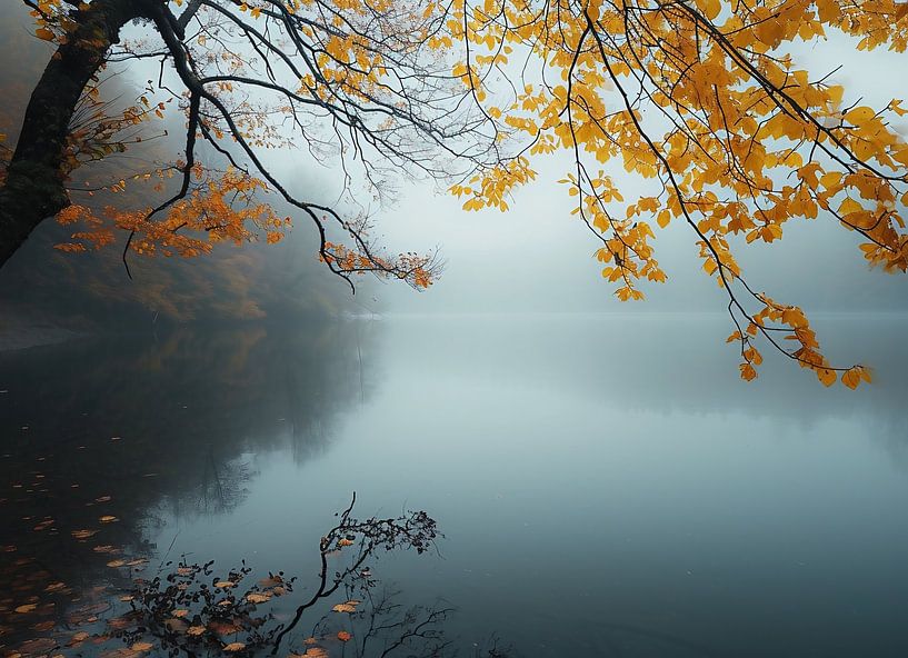 Herbstspiegelungen von fernlichtsicht