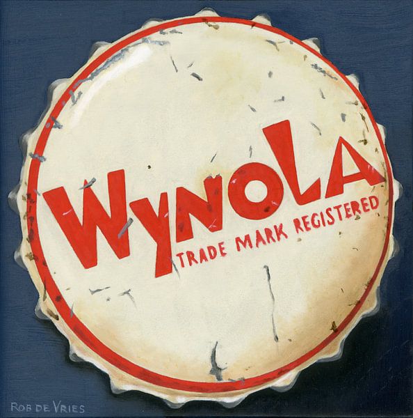 Vintage crown caps, Wynola by Rob de Vries, Realistische kunst
