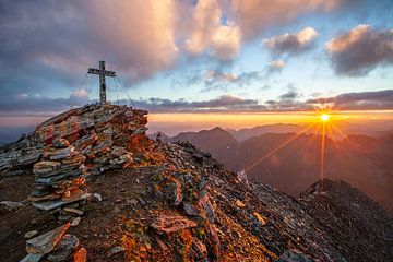 Tagesbeginn am Larmkogel auf 3022m von Christa Kramer