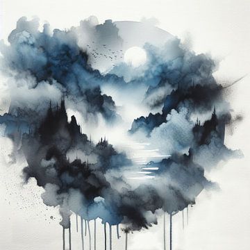 Wald und Wolken von Subkhan Khamidi