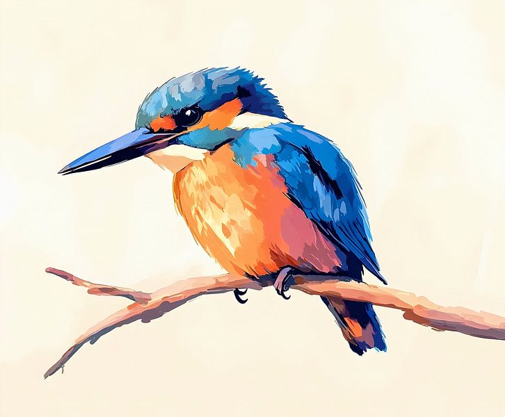 Kingfisher Portrait by But First Framing