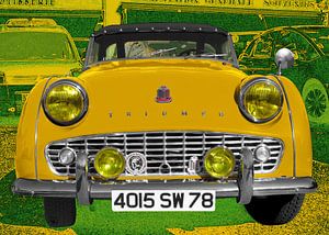 Triumph TR3 in yellow