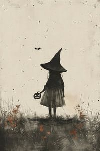 Mystery of Halloween - Mädchen mit Hexenhut - Helloween