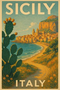 Sicilië van Poster Art Shop