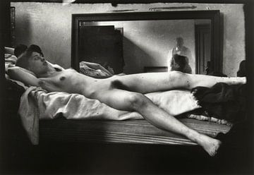 Porträt einer Frau mit dem Fotografen Breitner im Spiegel, George Hendrik Breitner