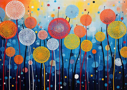 Flower Dandelion by Eye catching paintings