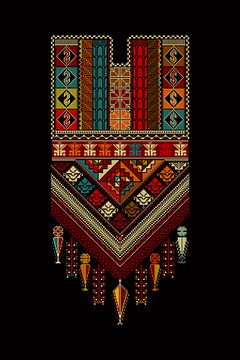 Modèle d'ornement Tatreez 79 sur Richard Laschon