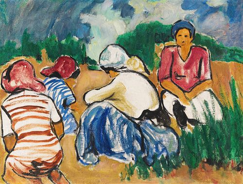 Arthur Segal - Frauen im Feld (1912)