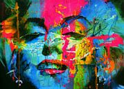 Marilyn Monroe Blue Splash Pop Art Deel 2 van Felix von Altersheim thumbnail