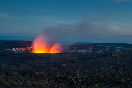 Halemaumau krater op Kilauea