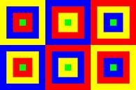 6 permutaties met middengroen | ID=07 | V=07 | Boxed van Gerhard Haberern thumbnail