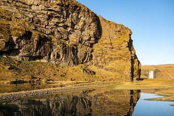 Islande, chute d'eau de Skogafoss