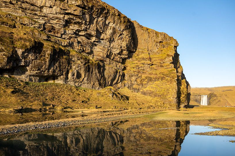 Islande, chute d'eau de Skogafoss par Caroline Guerain
