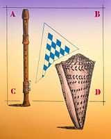 Schreiber mit Muschel